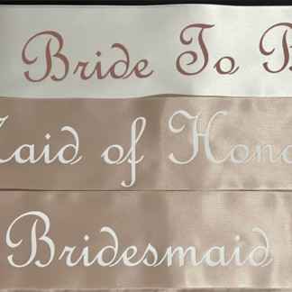Bridal Party Sash